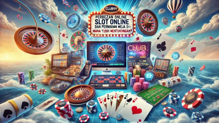 Perbezaan Antara Slot Online dan Permainan Meja di Club99