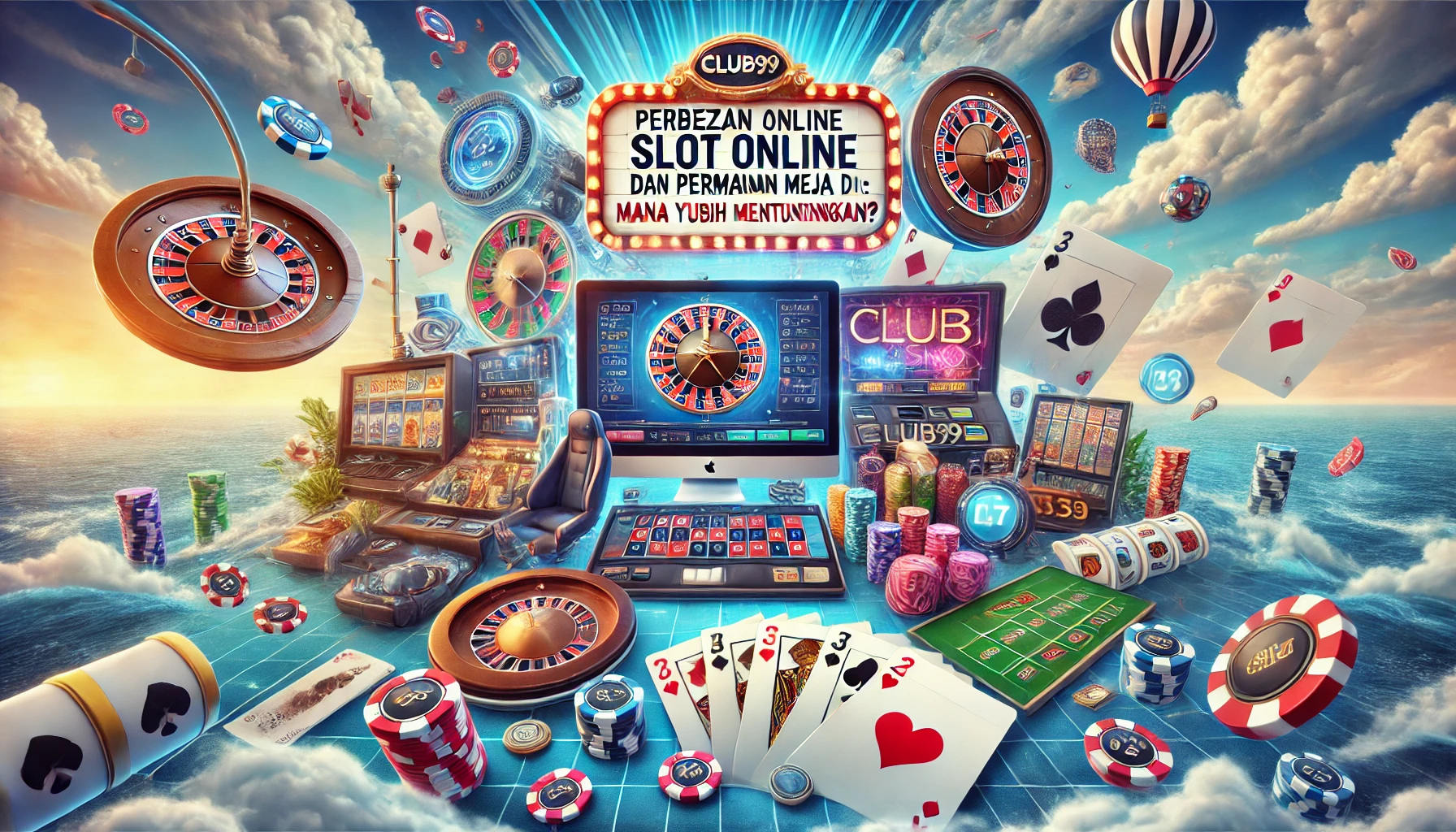 Perbezaan Antara Slot Online dan Permainan Meja di Club99